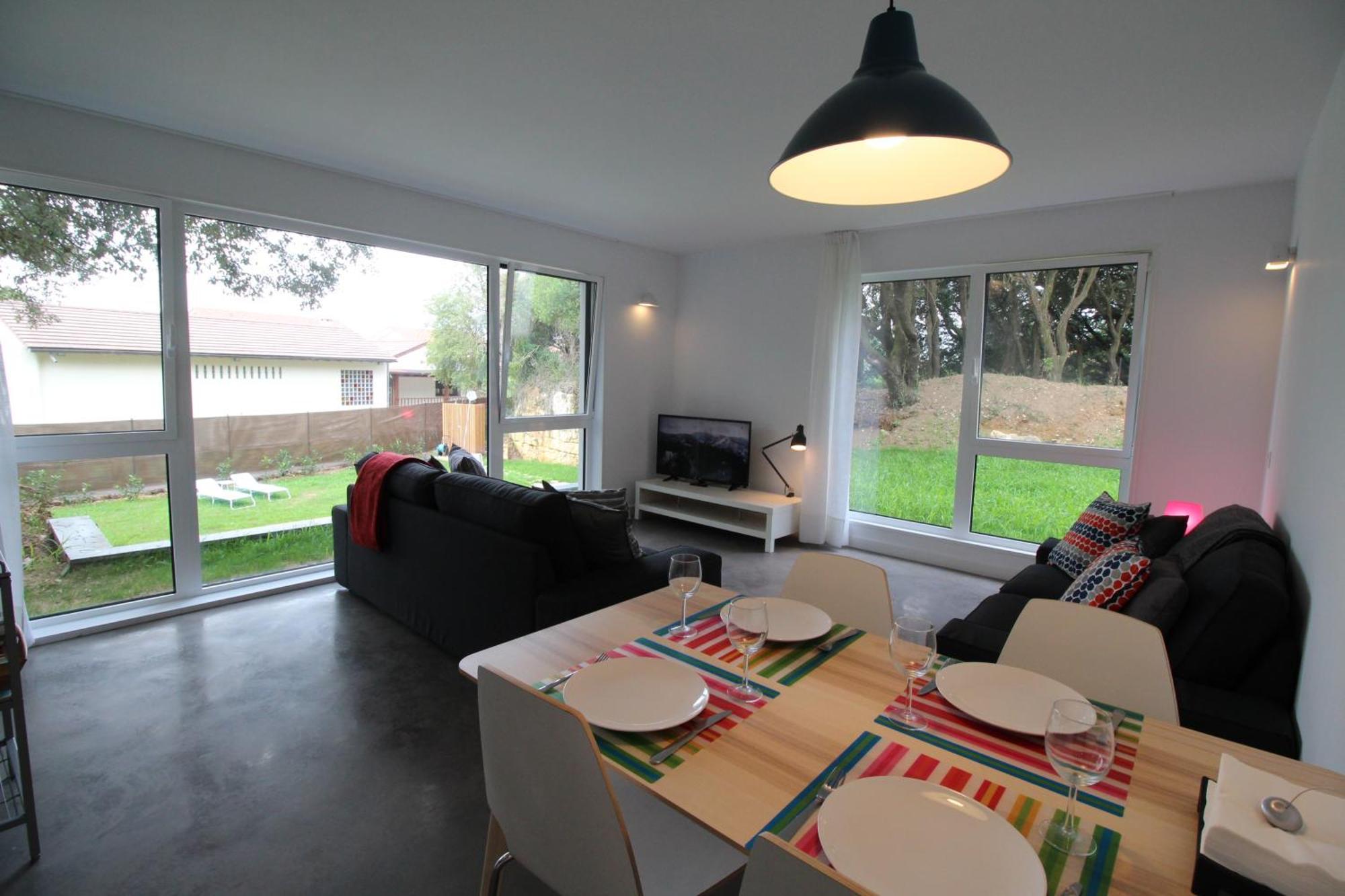 Apartamento 2 dormitorios con piscina y jardín Somo Exterior foto